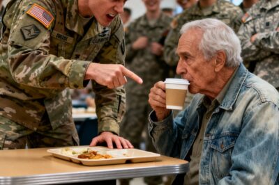 He Mocked An Old Man Eating Alone In The Chow Hall, Not Realizing The ‘Frail’ Veteran Was A Living Legend With A Classified Past That Even The General Had To Salute.