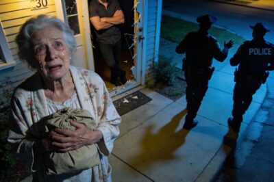 “I’m standing on the sidewalk in my bathrobe, clutching a single bag of clothes, while strangers laugh inside my house. The police just told me I have to leave because these people have a ‘lease.’ My husband’s Bronze Star is still on the mantle, and I can’t even go back inside to get it. How did my life turn into this nightmare in less than an hour?”