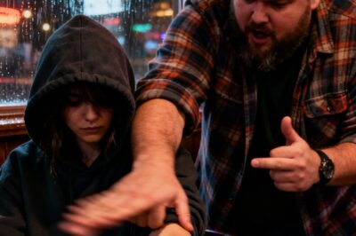 She sat silently while they mocked her hood. Then her commander entered, and the bar fell eerily silent.