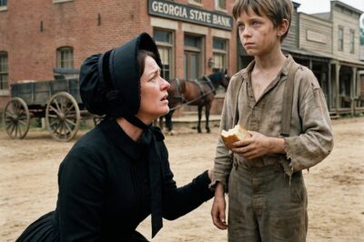 I Was the Proudest Widow in Cedar Ridge, Until a Starving Orphan Sat Outside the Bank and I Saw My Dead Husband’s Rare Blue Eyes Staring Back From His Face—The Secret That Broke My Heart!