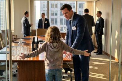 NYC: Poor Janitor’s Daughter SCREAMS At Billionaire CEO: “Don’t Drink That!”  What She Found On The Label Saved 12 Lives.