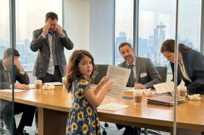 In a high-rise Seattle boardroom, 40 top financial experts were panic-stricken over a $2B mistake, until my 7-year-old niece walked in with a coloring book and spotted the one detail that saved my entire empire.