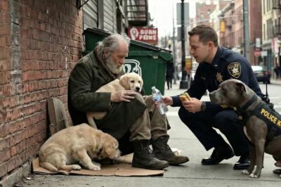 Everyone walked past him, but this K-9 officer stopped. A homeless veteran in Pennsylvania thinks he’s losing his dogs, but instead receives a meal and a message of hope that will melt the coldest hearts