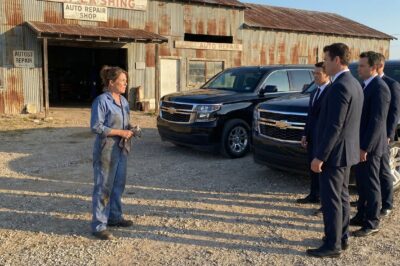 She repaired their broken van for $0. Years later, the 4 veterans came back with a massive secret