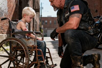 The Whisper of a Nine-Year-Old Boy in a Forgotten Alley Invoked a Thunderous, Unstoppable Covenant of Iron and Leather, Unleashing the Full, Terrifying Force of an Infamous Biker Club on a Quiet Suburban Street. The System Failed Him; The Outlaws Answered.