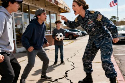 SHE WHISPERED TWO WORDS TO HER SON: “STAND BEHIND ME.” The Moment Two Thugs SLAPPED a Quiet Mom and Realized Her Silence Meant She Was a Decorated Navy SEAL. THE RAW FOOTAGE THEY NEVER WANTED YOU TO SEE!