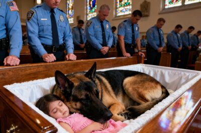 Beyond the veil of silence at St. Jude’s, a ninety-pound guardian holds a secret that turns a final goodbye into a chilling hunt for the truth—where every heartbeat in the room becomes a suspect, and a loyal beast refuses to let a killer walk free among the mourners.