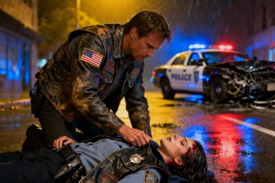 THEY FORMED A STEEL CIRCLE AROUND THE FALLEN BADGE: THE NIGHT THE OUTLAWS DECIDED FATE WASN’T ENOUGH UNTIL THE SKY BEGAN TO SCREAM