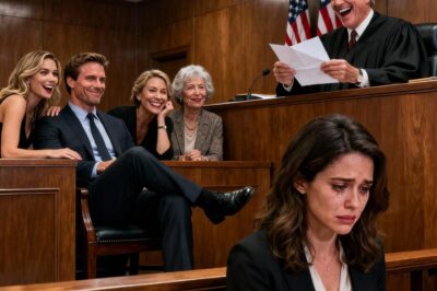 During the divorce hearing, my husband sat with his legs crossed, smug: “You will never touch my money again.” His mistress chimed in, “That’s right, honey.” His mother smirked, “She doesn’t deserve a single penny.” The judge opened the letter I had sent before the trial, read for a few seconds… then burst into laughter.