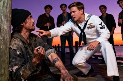 He Mocked a Dirty Homeless Man for ‘Playing Soldier’—Then He Saw the Tattoo on His Arm and Realized He’d Just Made a Mistake That Would End His Entire Career.