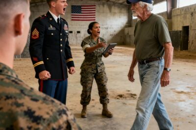 😱 When a 71-year-old visitor challenged a cocky officer at Camp Pendleton, the cadets expected a joke. What they witnessed instead was a two-minute masterclass in combat that left their Colonel in tears and a legend reborn.