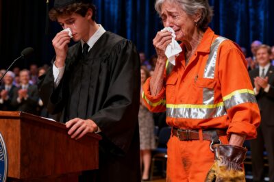 They mocked me because I am the son of a garbage collector — but at graduation, I only said one sentence… and everyone fell silent and cried…