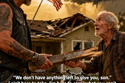 They Feared His Patch, But He Saved Their Home: A Biker’s Redemption in the Aftermath.
