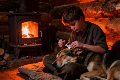 A Mountain Boy’s Miracle: Surviving Abandonment in the Deep American Wilderness With his mother gone forever, a brave kid chooses the harsh forest over foster care. Witness the breathtaking journey of survival, resilience, and the cabin that became a legend.