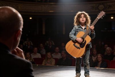 Heartbreaking! A barefoot 7-year-old sings in the freezing rain on Michigan Avenue to save her dying mother, unaware that the millionaire judge watching her audition is the father who left them years ago!