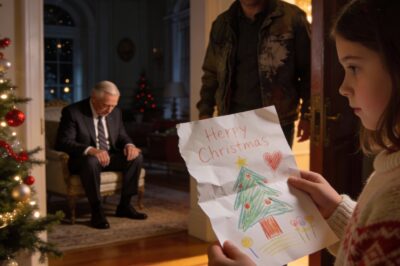 Sad Elderly Billionaire Sits Alone on Christmas Eve, Until a Single Father and His Daughter Walk In With a Simple Handmade Christmas Card Defied All Logic and Changed Three Lives Forever!