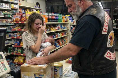 THE $19 BATTLE FOR SURVIVAL: This “Terrifying” Hells Angel Did When A Broke Young Mother’s Card Was Declined At A Phoenix Gas Station Will Leave You Speechless!