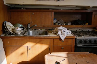 The “Well Deserved” was drifting in the harbor, but the owners were gone.