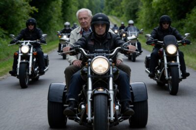 82-year-old Silas was praying for a miracle on a lonely stretch of Route 66 when 50 leather-clad bikers surrounded him, but what these tattooed giants did next had the whole highway in tears…