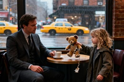 Sitting in a rainy café in Seattle, I had billions in the bank but nothing in my heart, until a struggling single mom and her daughter showed me that a stitched-up teddy bear was worth more than my entire empire.