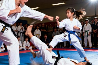 She wore her late father’s oversized gi to a Florida dojo, and the rich kids laughed, but when they attacked, she showed them the true meaning of discipline and strength in under a minute.