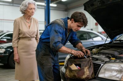 He Repaired a “Penniless” Widow’s Car for Free and Lost His Job for It, But Days Later, He Discovered the Terrifyingly Powerful Secret Behind Her Worn-Out Handbag.