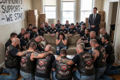 MY CRUEL LANDLORD BROUGHT 30 TOUGH BIKERS TO EVICT ME FROM MY CHICAGO APARTMENT, BUT WHAT THESE MEN DID NEXT MADE ME COLLAPSE IN TEARS