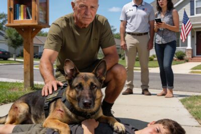 They Labeled My Retired Service Dog a “Tactical Biological Weapon” and My Free Library a “Radicalization Hub,” Until a Terrifying Crisis in Our Suburban Cul-de-Sac Forced Them to Face the Truth.