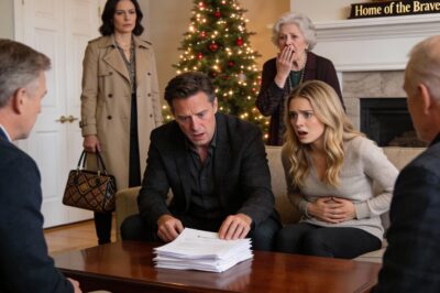 I arrived early to my in-laws’ Christmas party, keys still cold in my hand, when I heard my husband laugh and say, “Madison’s pregnant—I’m going to be a father.” The room cheered. I stood frozen in the hallway, unseen.