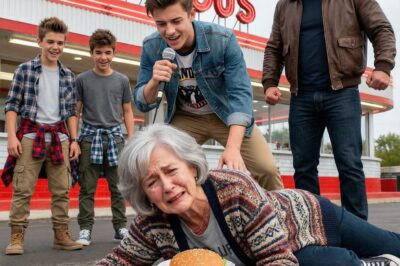 The bullies recorded the deaf old woman’s tears to mock her — A group of motorcycle enthusiasts arrived and changed the entire rules of the game…