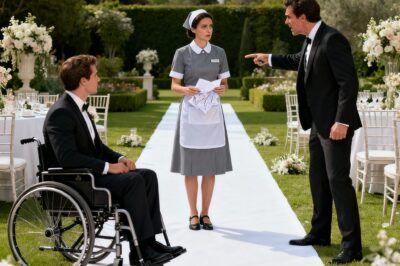 Everyone in New York laughed when the bride ran away, leaving the paralyzed groom humiliated, but the garden went silent when the housekeeper walked down the aisle and revealed the 15-million-dollar trap hiding behind the wedding vows.