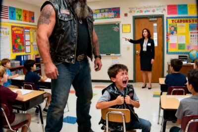 They humiliated me at Lincoln Elementary in Texas because of my tattoos, forcing me out while my nephew screamed in terror, but they didn’t know an army of twenty bikers was waiting outside to teach them a lesson about family.
