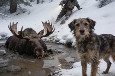 I was living in my truck when my dog sensed d*ath nearby. We found a giant moose buried in an ice tomb. I had no ropes, no help, and only minutes to act. The ending will leave you in tears!