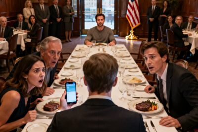 “HE’S JUST A BARTENDER,” MY DAD SAID LOUDLY THE MOMENT I WALKED INTO THE ROOM. LAUGHTER FOLLOWED—THE KIND PEOPLE USE WHEN THEY’RE SURE THEY’RE BETTER THAN YOU. THEN MY SISTER’S NEW HUSBAND SHOOK MY HAND—AND FROZE “THAT’S HIM…”