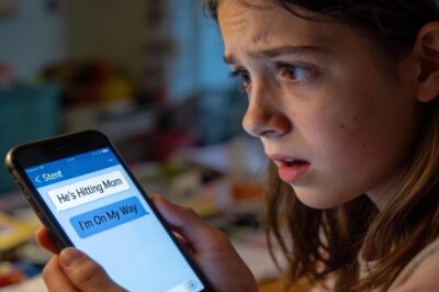 A Girl Texted “He’s Hitting Mom” to the Wrong Number — And Received From Side  “I’m On My Way”