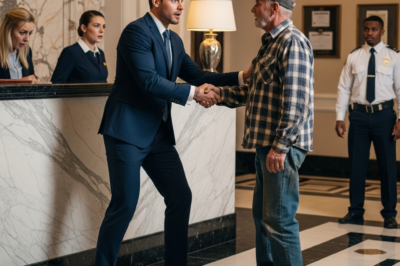 Security tried to kick this “homeless” man out of a Chicago lobby, but they froze in shock when the CEO called him “Sir” and begged for his forgiveness in front of everyone!