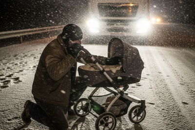 I Slammed My Brakes On An Icy Wyoming Highway When I Saw A Baby Stroller Alone In The Snow—What I Found In The Ditch Below Will Haunt Me Forever.