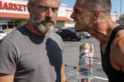 He picked a fight with a tired dad in a parking lot. He had no idea that “dad” was a call sign for one of America’s most decorated Navy SEALs. What happened next wasn’t a fight; it was a lesson. And when a Navy Admiral showed up at his daughter’s school a week later, the entire town learned the truth about the quiet man who fixes their air conditioners.