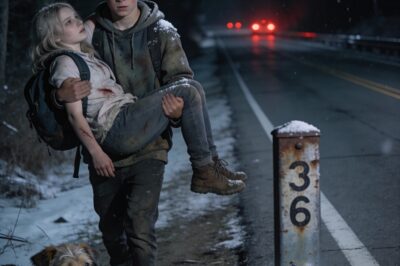 The Invisible Boy Who Carried The Biker’s Dying Daughter Through The Frozen Night