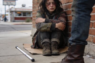 I had exactly forty-seven seconds. That’s how long the red light lasted at the intersection of Fourth and Virginia. Forty-seven seconds to decide if I wanted to live, or if I wanted to save twelve strangers who looked like they could crush me with one hand. I’m blind, but I’m not stupid. I heard the men in the sedan planning the ambush. I heard the click of the safety coming off a weapon. I sat on my piece of cardboard, shaking, wishing I could disappear into the brick wall behind me. But then I heard the rumble. The low, guttural roar of twelve Harleys approaching the kill zone. My heart stopped.