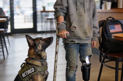 The Girl With The Carbon Leg: When A War Hero’s Daughter Was Mocked In A Coffee Shop, My Dog Revealed A Secret That Silenced The Entire Room
