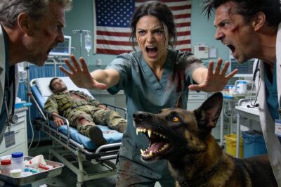 I was fifteen hours into a double shift, just another rookie nurse trying to fade into the background. The ER was finally quiet, that heavy, suffocating silence right before the storm breaks. Then the secured doors flew open, and a bomb squad with a K9 unit marched in. I didn’t even look up until the handler shouted. The dog had broken its leash and was sprinting straight for me. It wasn’t attacking. It stopped inches from my feet and sat, alerting. In that second, every gun in the room was drawn on me.