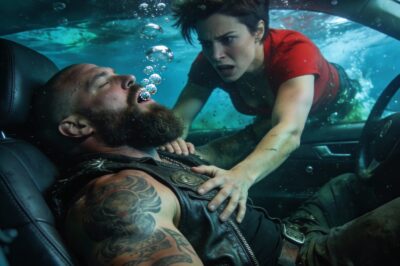 I stood on the muddy bank, shivering so hard my teeth rattled, watching the water swallow the headlights. Up on the bridge, twenty people were holding up their phones. Recording. Just watching a man drown because the water was too black and the drop was too high. I knew that look. I knew that hesitation. It was the same look the neighbors gave me when the screaming started in my house eight months ago. They watched. They knew. And they did nothing. I looked at my hands—too small, shaking, useless—and I knew I only had one choice.