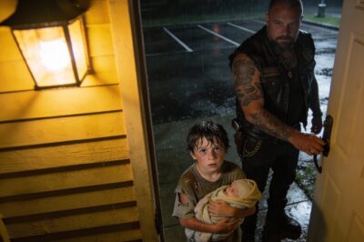 The whole room went dead silent when the knock came. It was midnight on a Tuesday, pouring rain, and we weren’t expecting company. We’re the kind of guys people usually run away from, not toward. But when Bulldog opened that heavy door, I think every single one of us stopped breathing. It wasn’t a cop, and it wasn’t a rival. It was something that froze the blood in my veins and changed the entire course of the night in a single heartbeat.