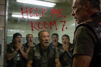 The message in red lipstick: “I’ve seen a lot of graffiti in truck stop bathrooms, but nothing like the four words scrawled in red lipstick on that mirror. The handwriting was shaky, desperate. ‘Help me. Room 7.’ I knew right then, in my gut, this wasn’t a joke. Someone was terrified and running out of time.”
