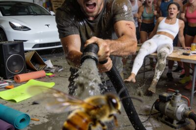 Her designer leggings couldn’t save her from 40,000 angry bees.