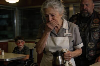 I had forty-three minutes. That was it. The social worker told me on the phone: “Produce a husband by 3:00 PM, or we take the boy.” I’m a sixty-seven-year-old widow working a double shift at a diner. I don’t have a husband. I don’t have a savings account. All I have is a grandson who can’t walk without braces and a promise I made to my dying daughter. I stood in the supply closet, smelling bleach and stale coffee, and realized my life was over. But I didn’t know that the scariest man in the restaurant was listening to every word I said.