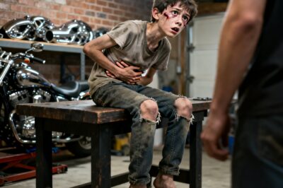 He put the wrench in my hand. Now forty bikers are watching.