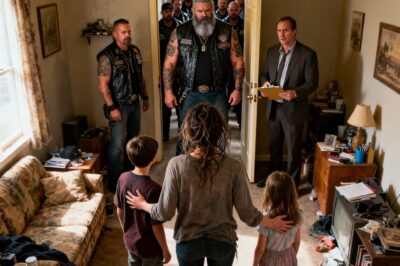 30 Bikers Were Hired to Evict a Widow and Her Kids in Chicago, but Their Leader Froze When He Saw a Photo on Her Wall and Gave a Chilling Command to the Landlord Instead.