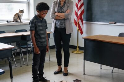 My Teacher Ripped My Project to Shreds In Front of the Whole Class Because She Said “People Like Me” Don’t Have Fathers Who Are Generals—But She Had No Idea Who Was Walking Through the Door.